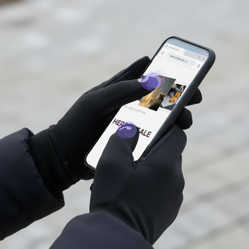 Thermo handschoenen met touchscreenvingers - productfoto
