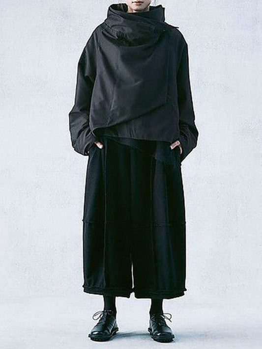 Gedrapeerd jack dames met asymmetrische voorkant
