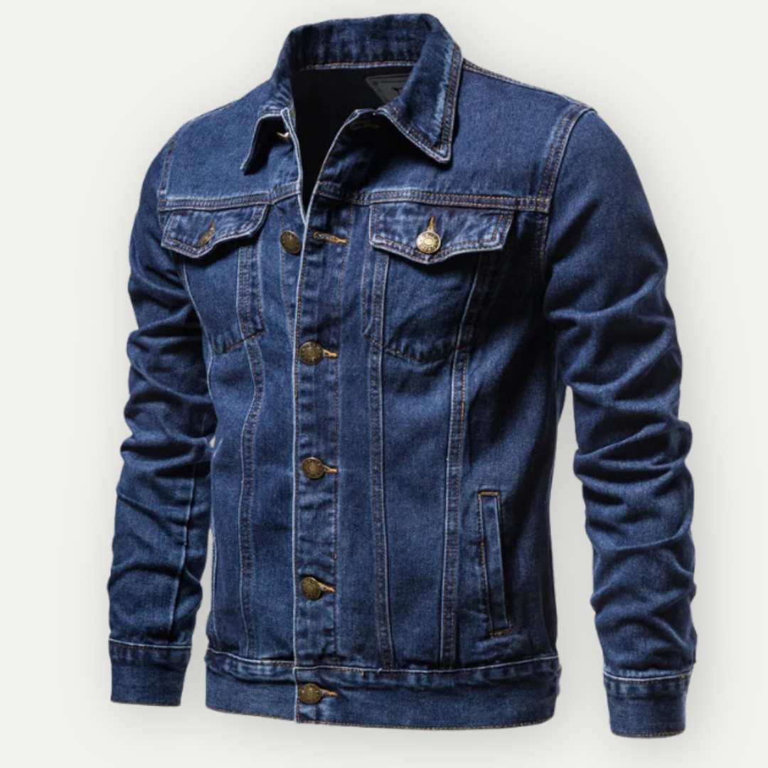 Heren Denim Trucker Jack - Stevig, Stijlvol en Tijdloos Design