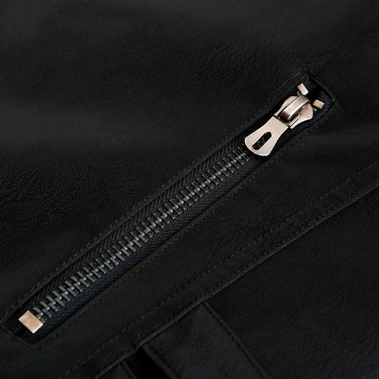 Heren leren jas - Tijdloos PU-leder - Duurzaam & Stijlvol