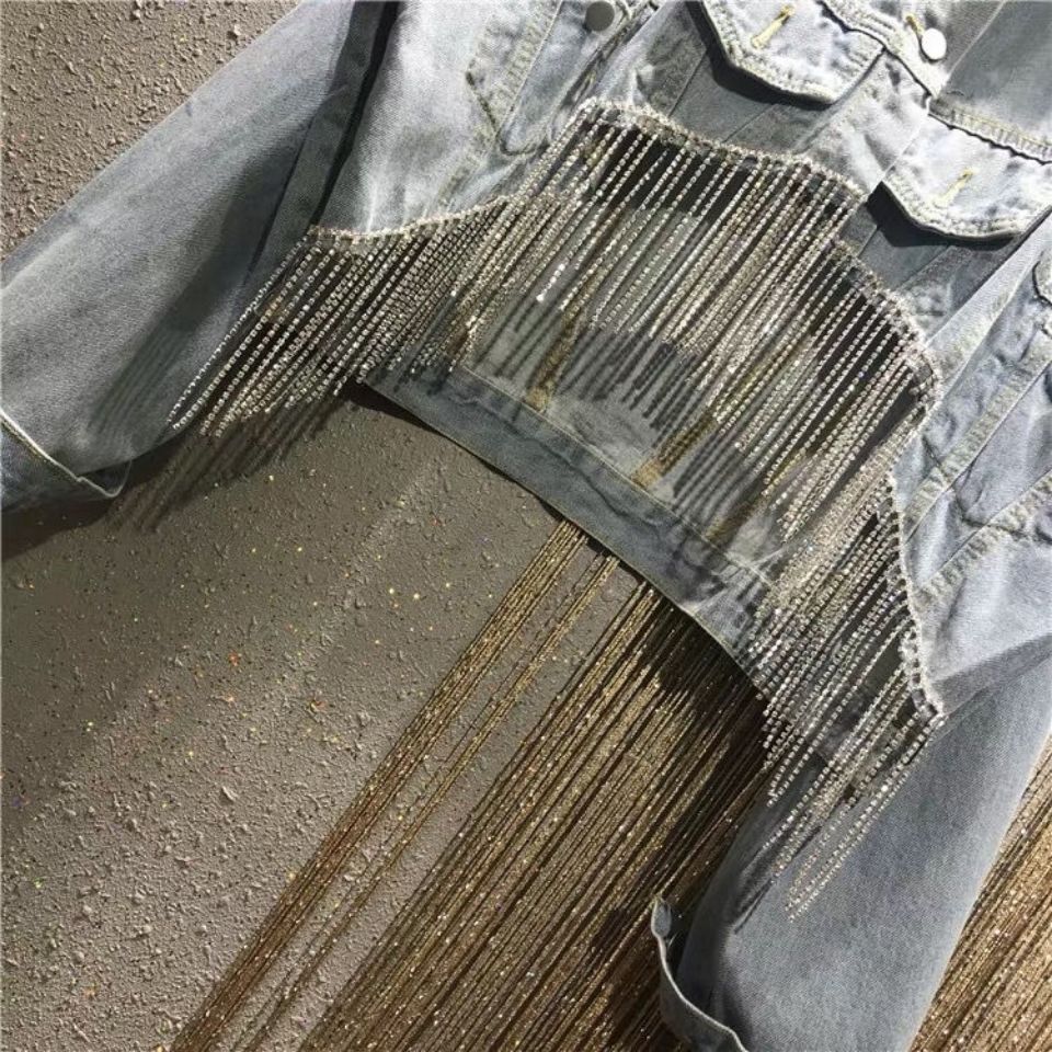 Lisa - Sequin Dames Jacket - Blauw - Duurzaam Denim