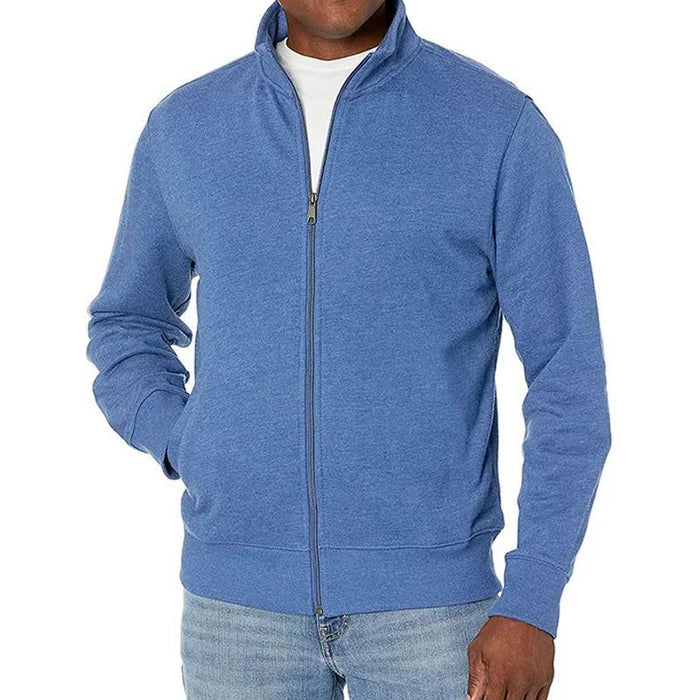 Heren Zip-Up Sweatshirt - Ademend Materiaal en Sportieve Stijl - Comfort en Praktisch