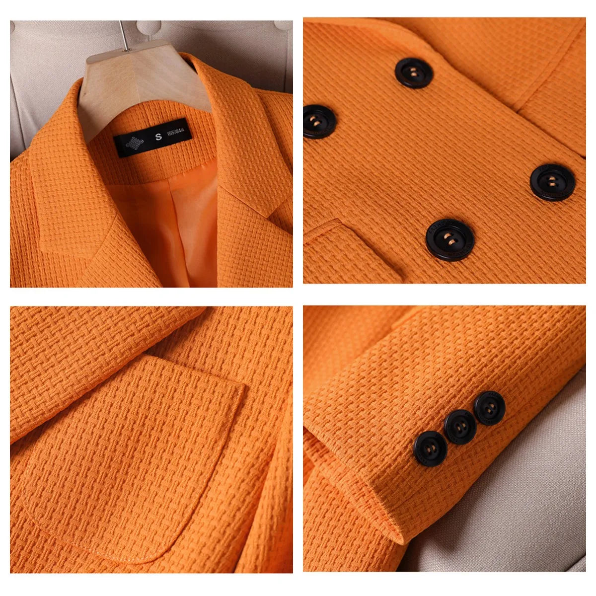 Blazer - Dames - Blazer van Hoogwaardige Stof met Elegante Pasvorm en Trendy Design