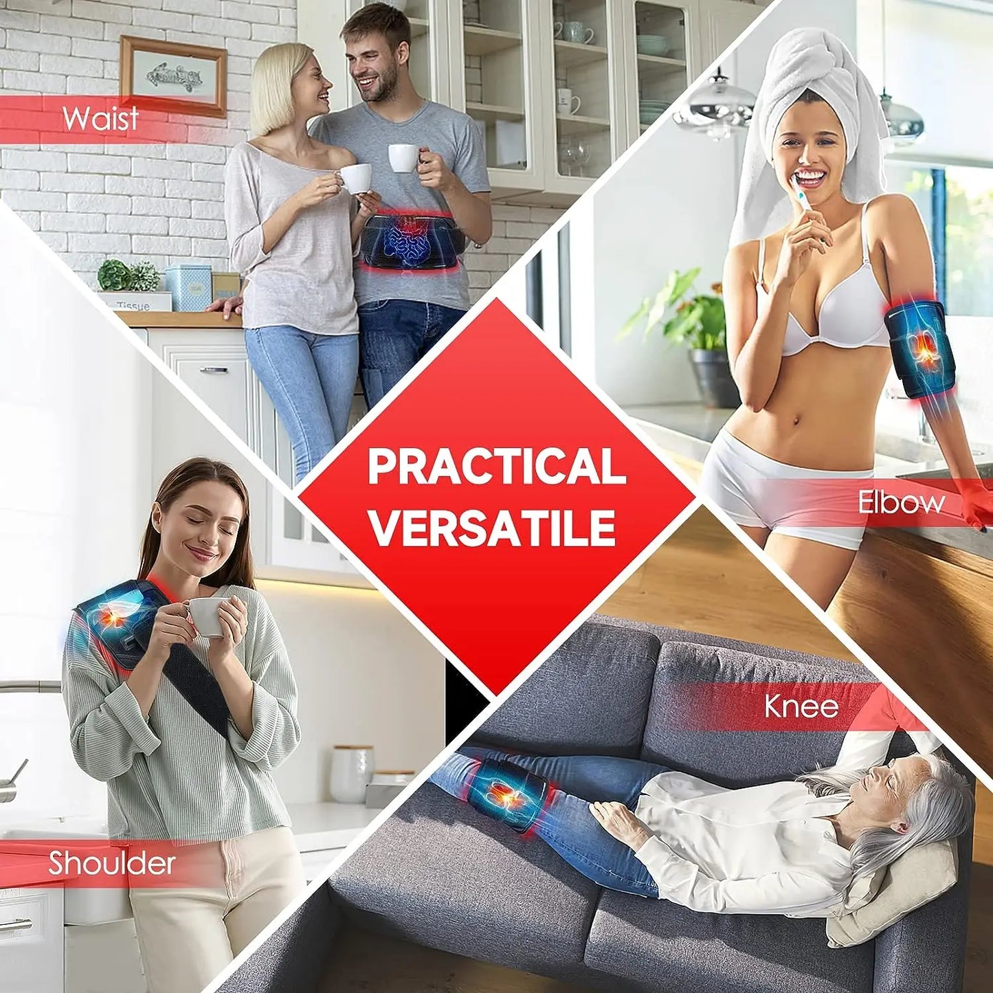 Roodlichttherapie Gordel voor Rug en Heup met Verstelbare Pasvorm