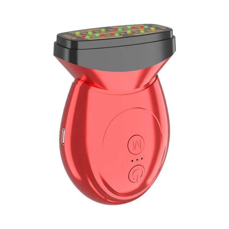 Gezichts- en Nekmassager met Roodlichttherapie voor Jeugdige Contouren
