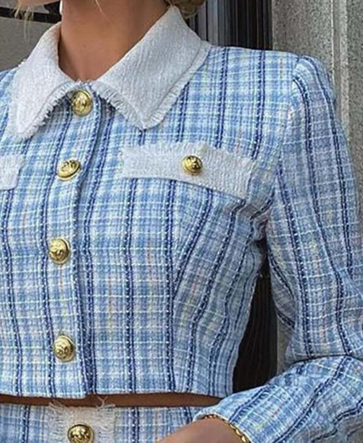 Blauwe Blazer Set - Dames - Elegante en comfortabele 2-delige outfit