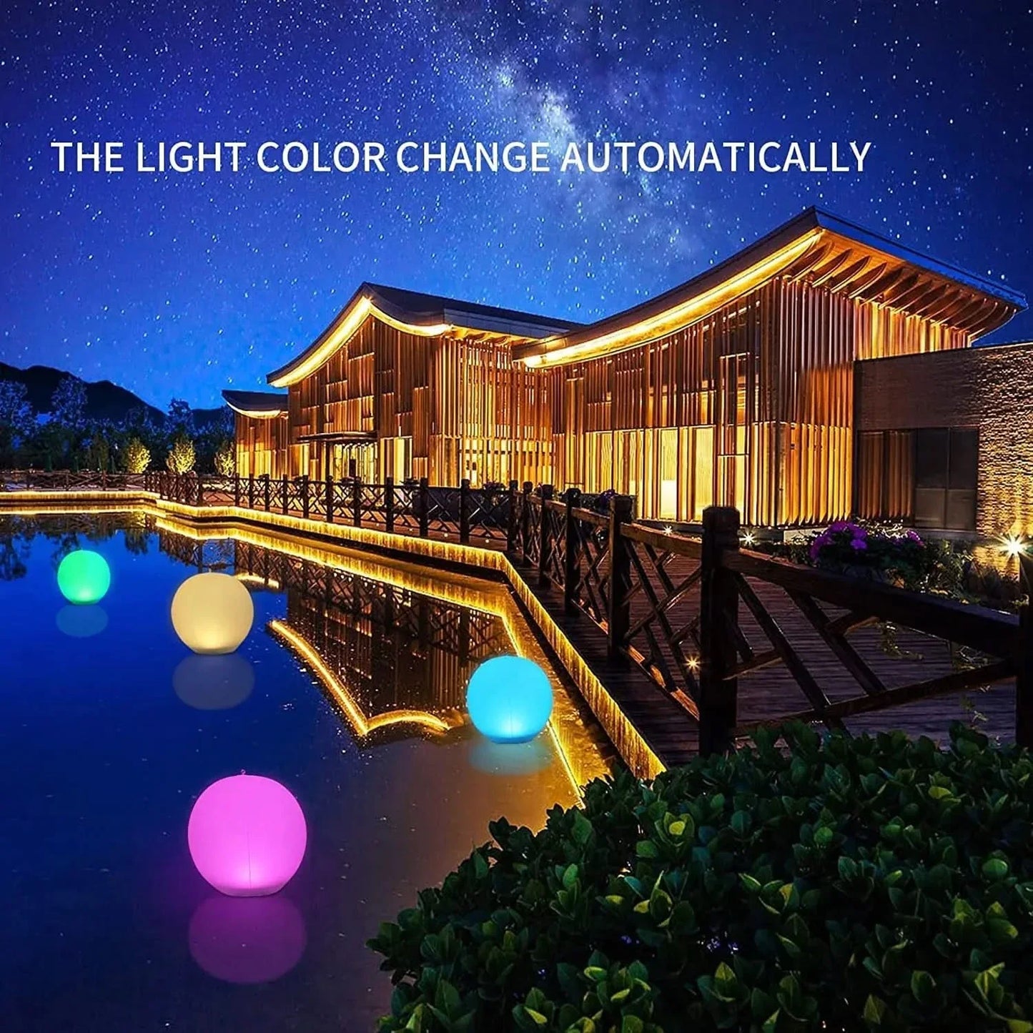 LumaFloat Solar Sphere met 16 kleuren en IP67 waterdichtheid