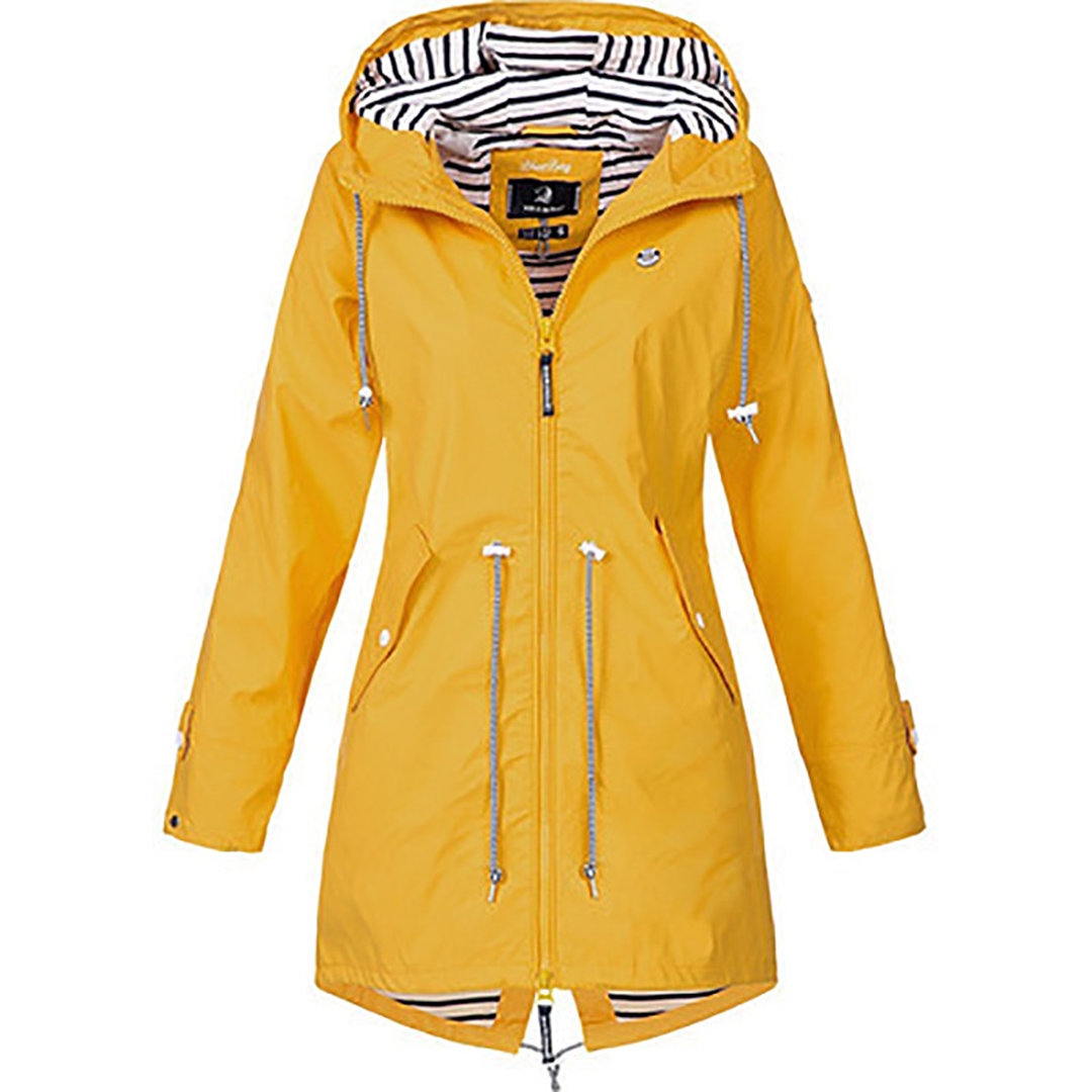 Regenjas - Dames - Lange, Waterdichte Parka jas met Capuchon - Elegant, Comfortabel en Ademend