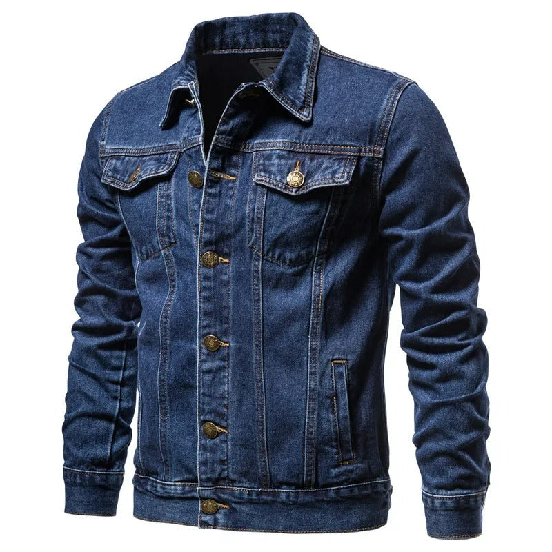 Denim Spijkerjas - Heren - Dubbele Borstzak - Regular Fit - Tijdloos Design