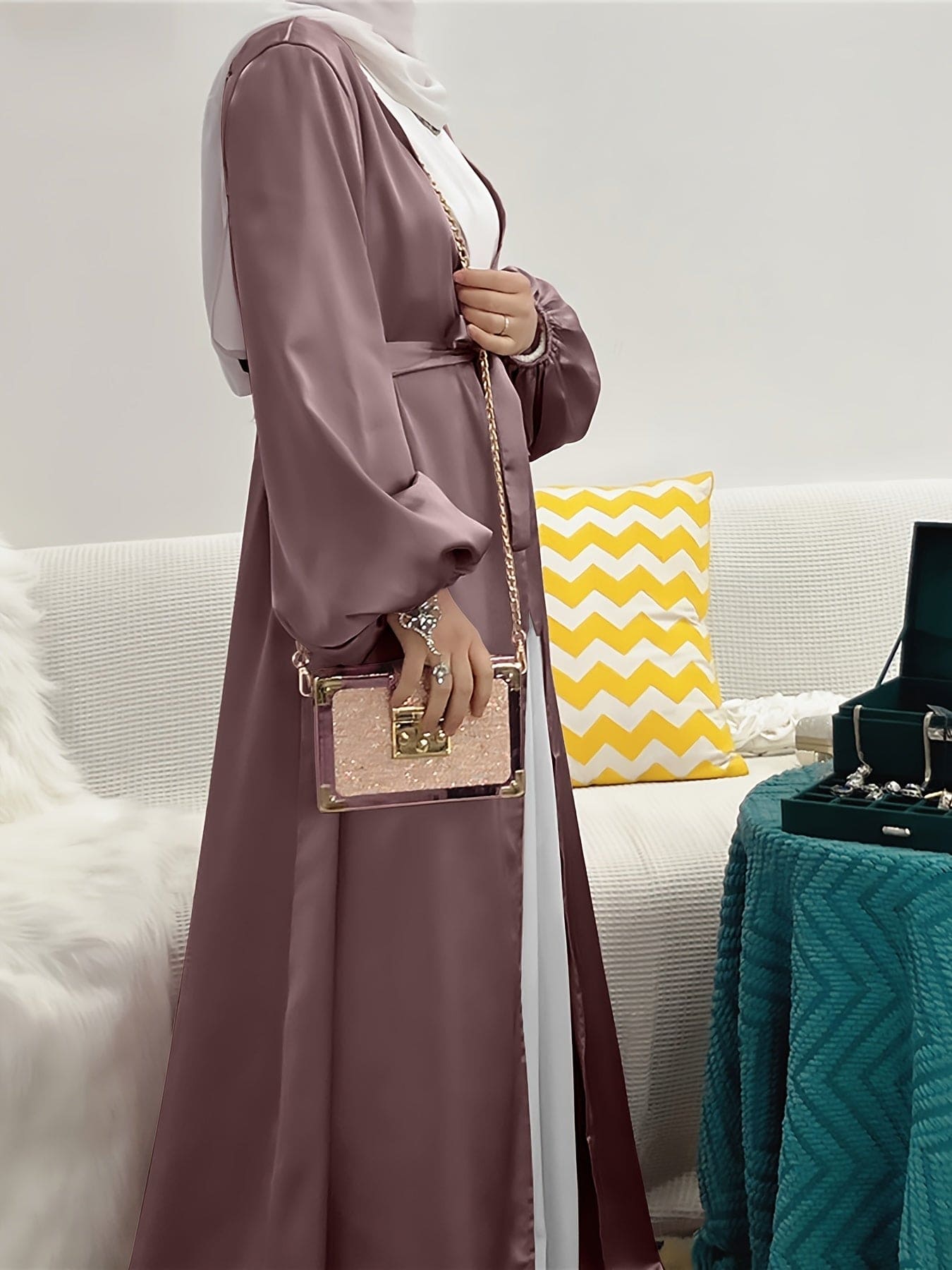 Levant | Elegante Abaya Jurk met Riem - Dames