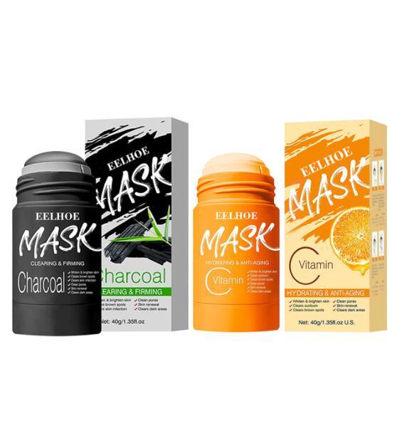 Gezichtsmasker stick met bamboe houtskool en vitamine K tegen mee-eters pigmentvlekken en verstopte poriën