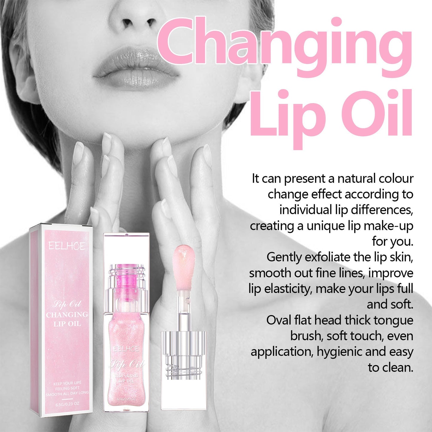 Lipolie met lipgloss effect kleurveranderend voedend en hydraterend