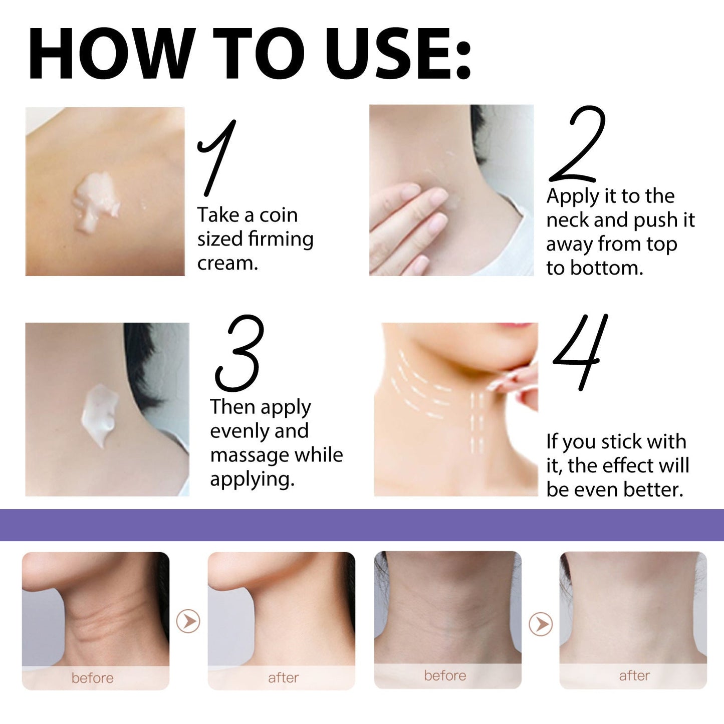 Halscrème met retinol voedend en verstevigend voor halslijnen en de huid van de hals