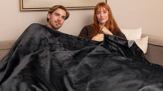 Elektrische deken van 200 x 180 cm met fleece, sherpa en bediening - beeld 2