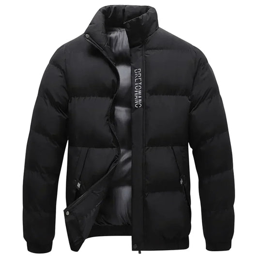 Heren winterjas met kraag
