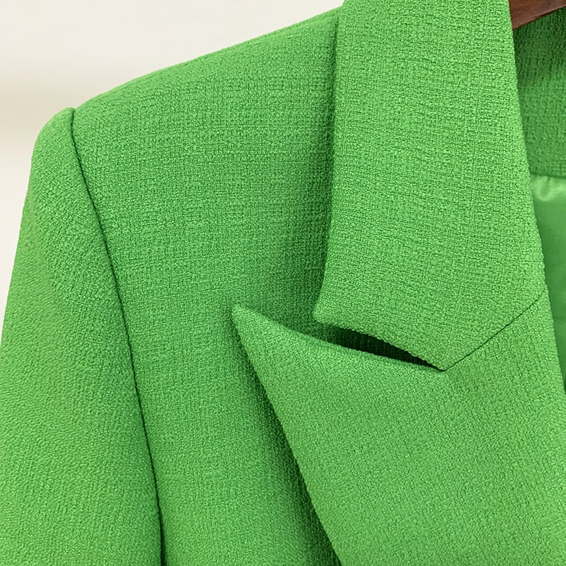 Blazer - Dames - Groen - Stijlvolle, comfortabele pasvorm van hoogwaardig materiaal
