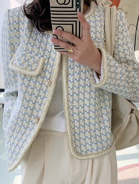 Blazer - Dames - French stijl, elegant ontwerp, perfect voor elke gelegenheid