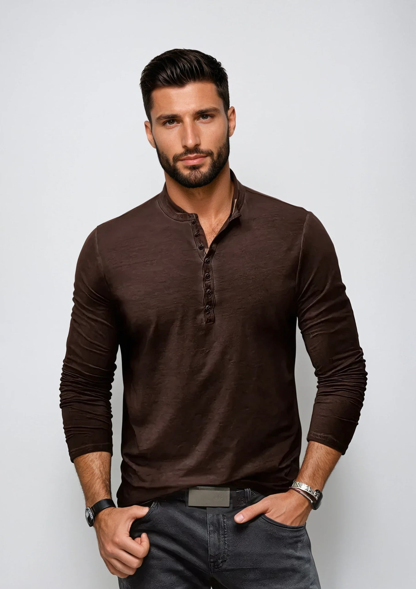 Henley Shirt - Heren - Regular Fit, Premium Kwaliteit & Tijdloos Design