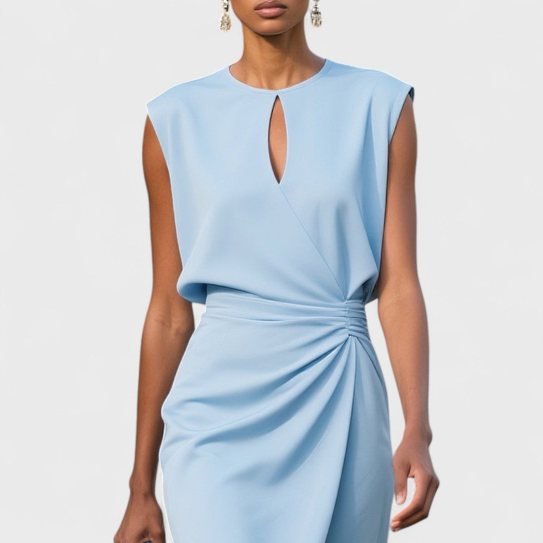 Elegante jurk dames zes kleuren - chique en tijdloos