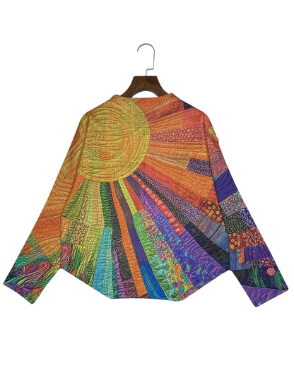 Patchwork Vest – Uniek Boho Design met Zachte Gebreide Textuur en Comfortabele Pasvorm
