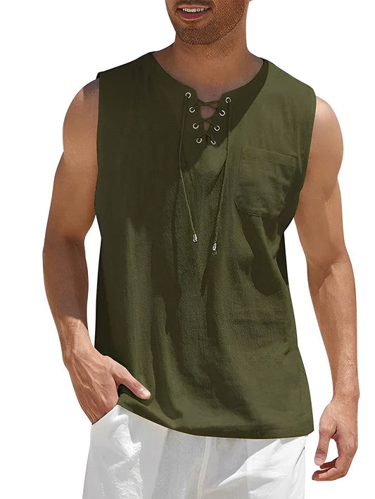Zomerse heren tanktop, luchtig en losvallend