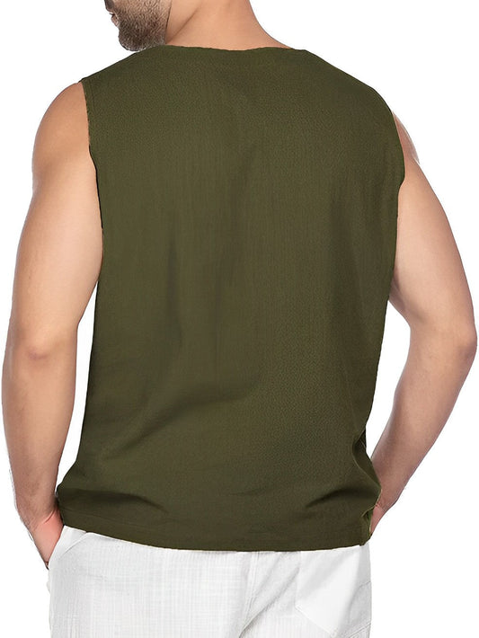 Zomerse heren tanktop, luchtig en losvallend - foto 2