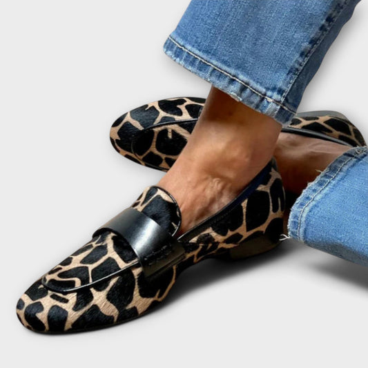 Luipaard Loafers Dames – Handgemaakt Comfort met Dierenprint