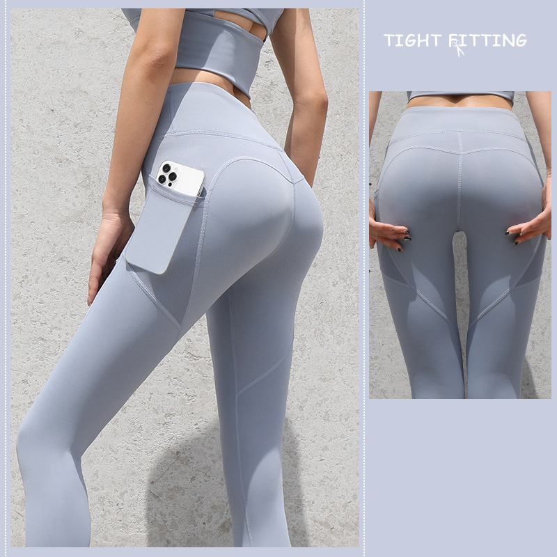 Sport Legging - Dames - Naadloos Ontwerp met Zakken