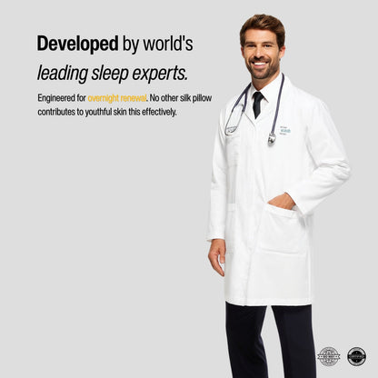 Kussenslopen van zijde 2 stuks huidvriendelijk voor koele nachten