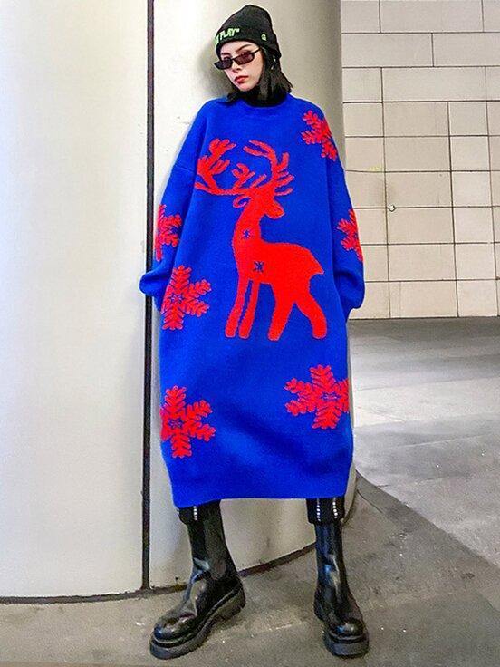 Oversized Kersttrui Dames - Kerstmode & Design