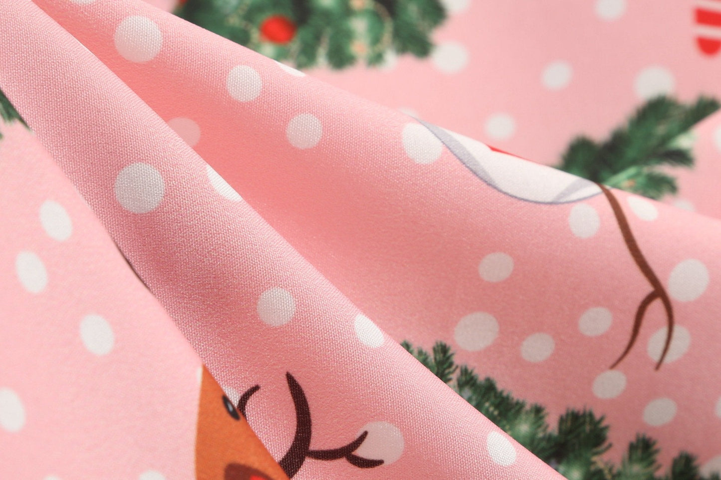 Kerstjurk voor Dames - Lange Mouwen met Feestelijke Print