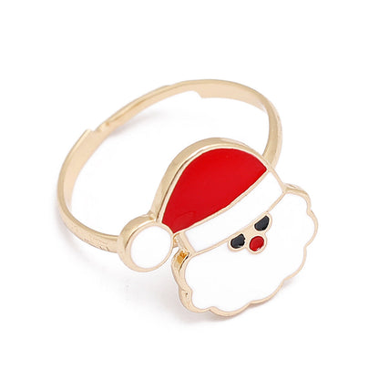 Luna - Kerstpatroon Ringen - Zilverkleurige Legering - Geschikt voor Kinderen en Volwassenen