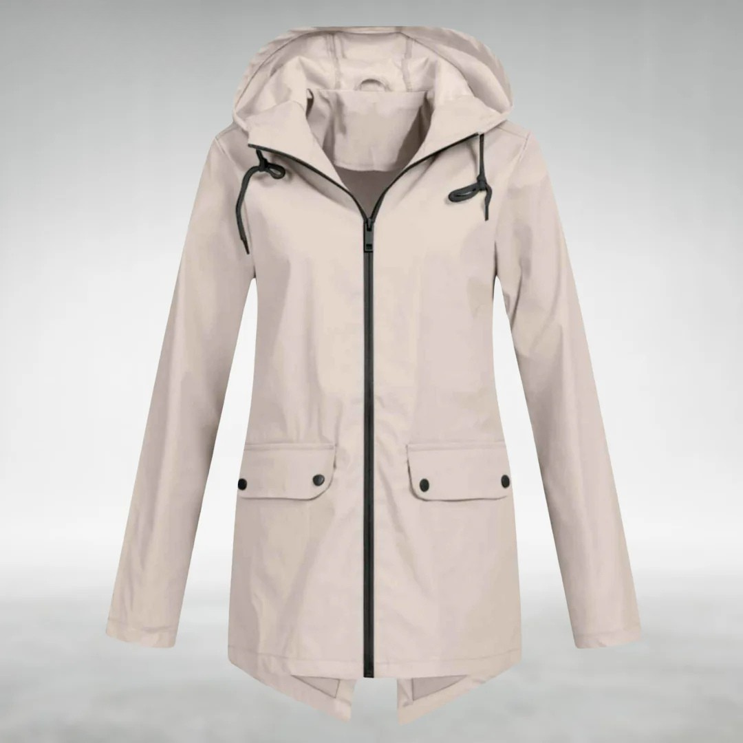 Dames Regenjas met Capuchon – Waterdicht Ademend en Lichtgewicht