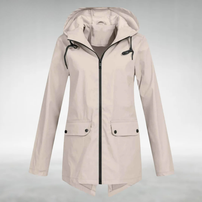 Dames Regenjas met Capuchon – Waterdicht Ademend en Lichtgewicht