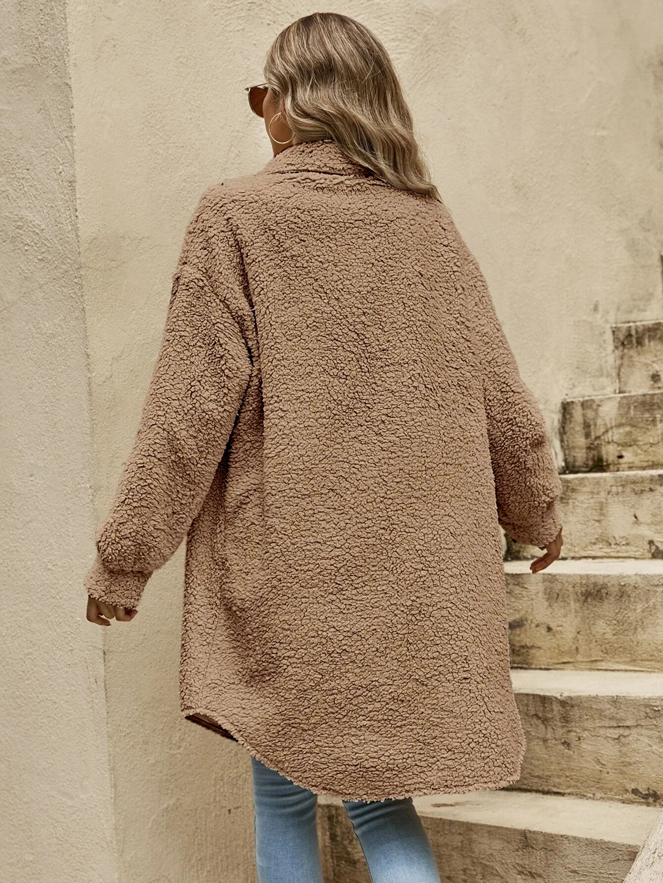 Kantoorcardigan - Oversized Pasvorm met Knoopsluiting