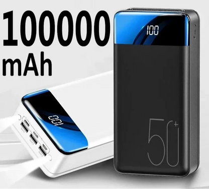 100.000mAh Powerbank – Krachtige Draagbare Energiebron met Snelladen & Universele Compatibiliteit