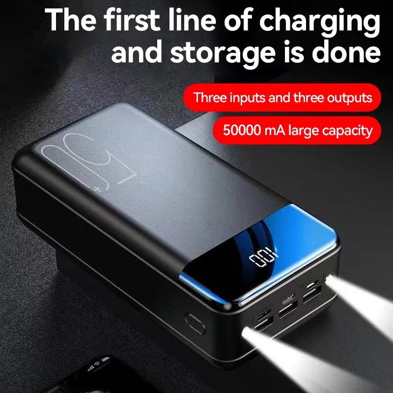 100.000mAh Powerbank – Krachtige Draagbare Energiebron met Snelladen & Universele Compatibiliteit