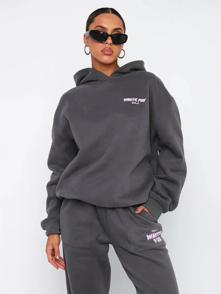 Trendy Dames Trainingspak – Zachte Hoodie en Joggers voor Comfort en Stijl