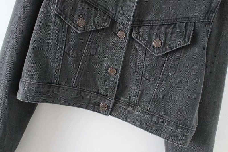 Spijkerjas Dames - detailfoto