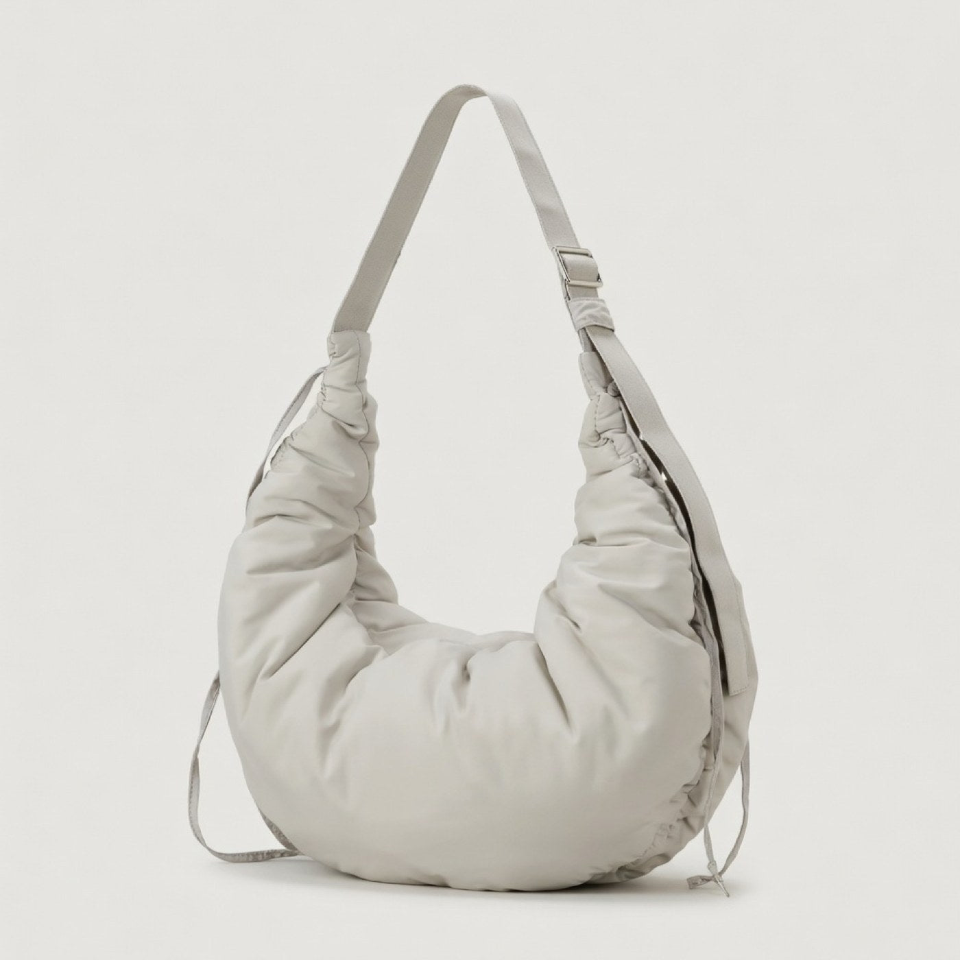 Crossbody tas gebogen model - unisex in grijs
