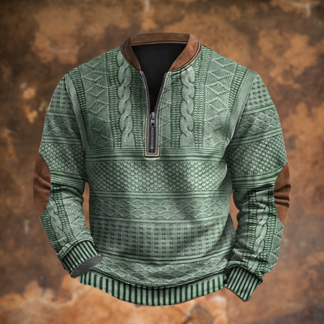 Half-Zip Gebreide Trui – Zachte, Comfortabele Trui met Tijdloos Design & Moderne Details