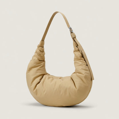 Crossbody tas gebogen model - unisex in khaki