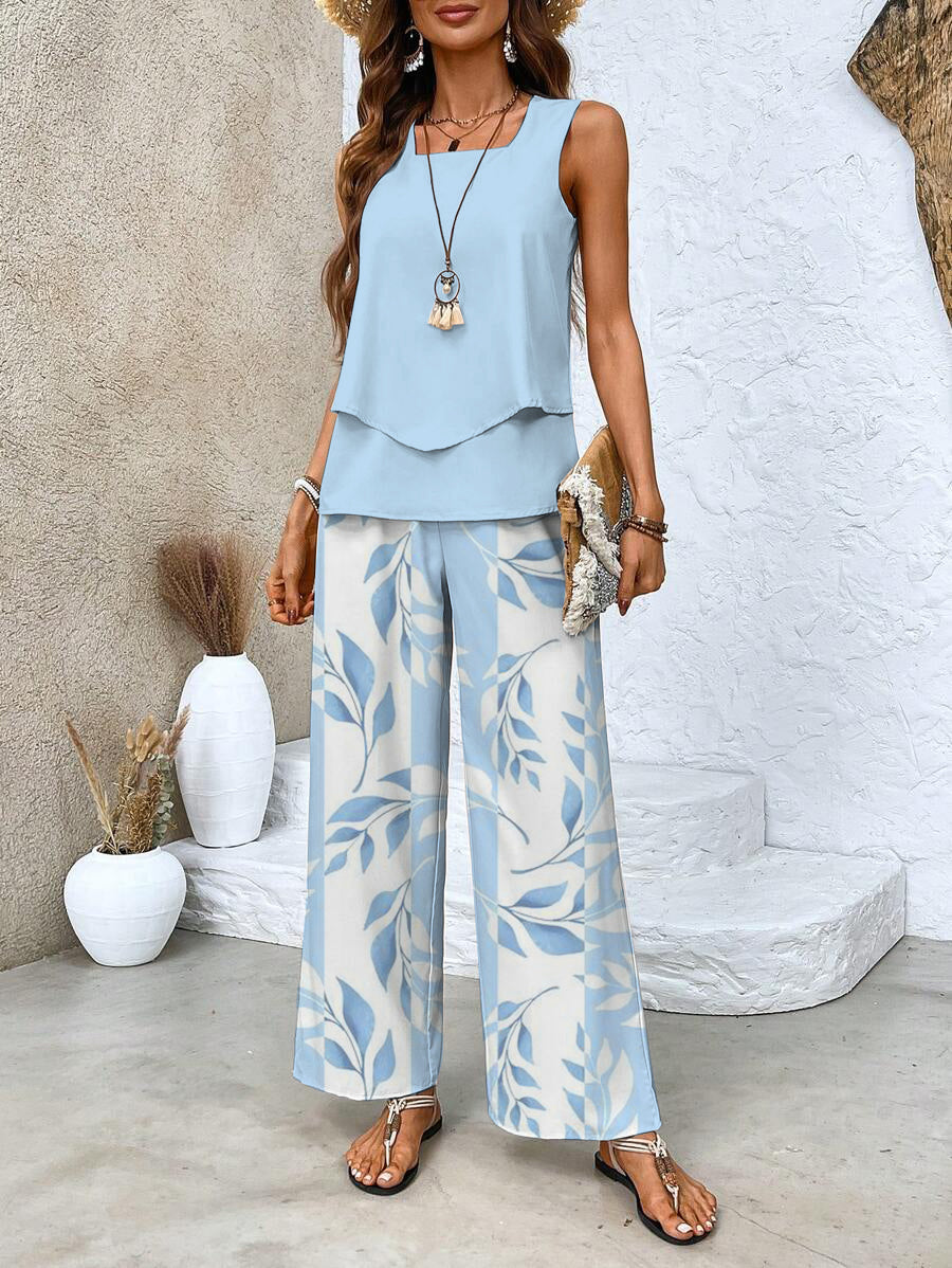 Chique tweedelige set dames - elegante veelzijdige matching set