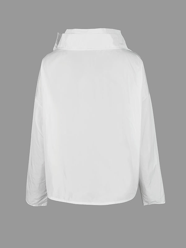 Gedrapeerd jack dames met asymmetrische voorkant
