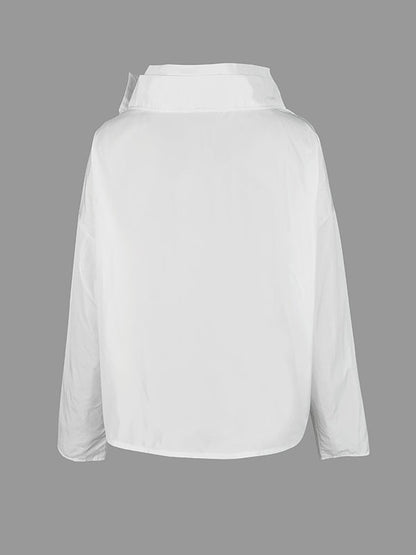Gedrapeerd jack dames met asymmetrische voorkant