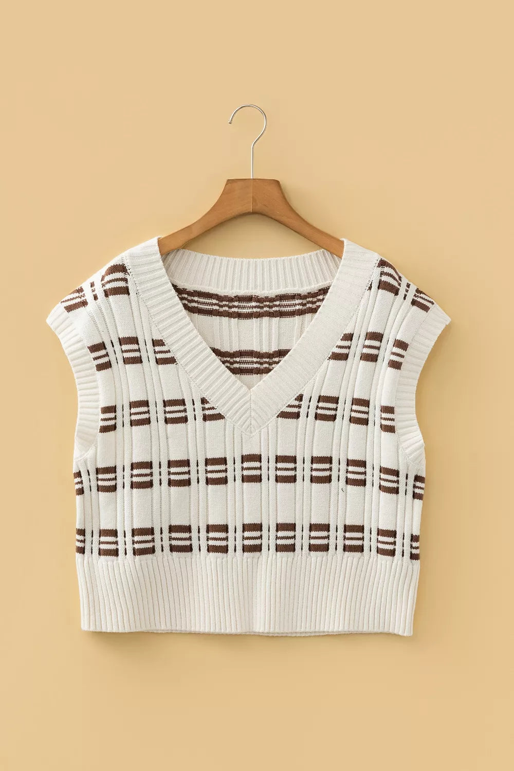 Korte spencer dames met streepmotief - detailfoto