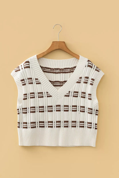 Korte spencer dames met streepmotief - detailfoto