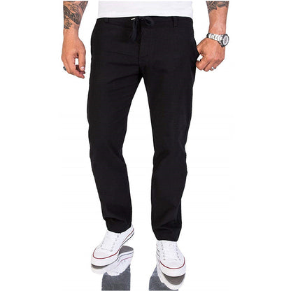 Casual Heren Broek - Katoen - Effen Ontwerp - Comfortabel en Veelzijdig