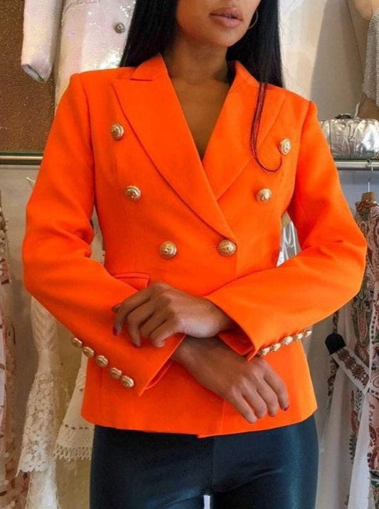 Blazer - Dames - Neon Kleur, Trendy Stijl, Perfecte Pasvorm