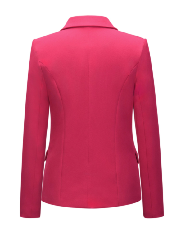 Satin Blazer - Dames - Luxe NELLY Satin Blazer met Strakke Pasvorm en Elegante Glans